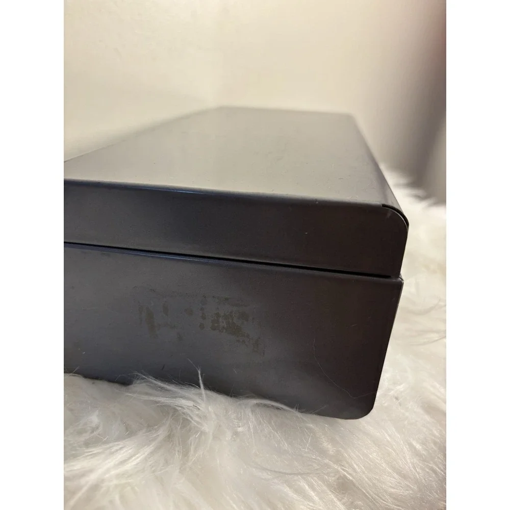 Vtg Bemis & Call Sesamee Policy Box Black Metal Document Safe Combo Lock‎